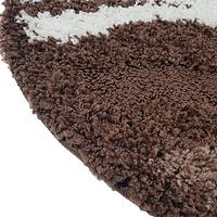 Ворсистий килимок Plush Loop DARK BROWN 8014A