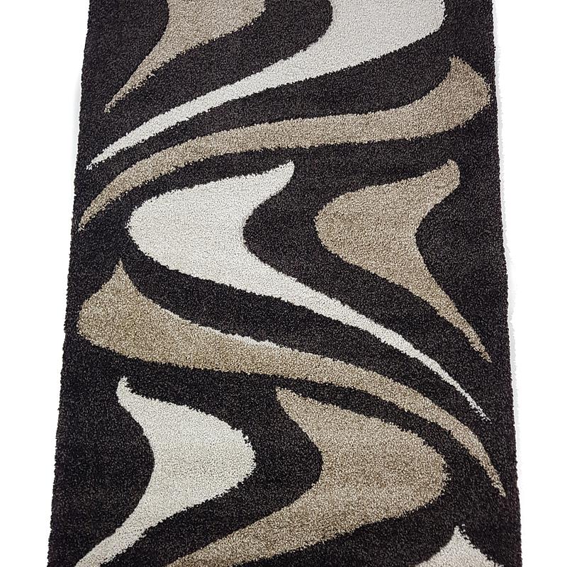 Ворсистий килимок Plush Loop DARK BROWN 8254A
