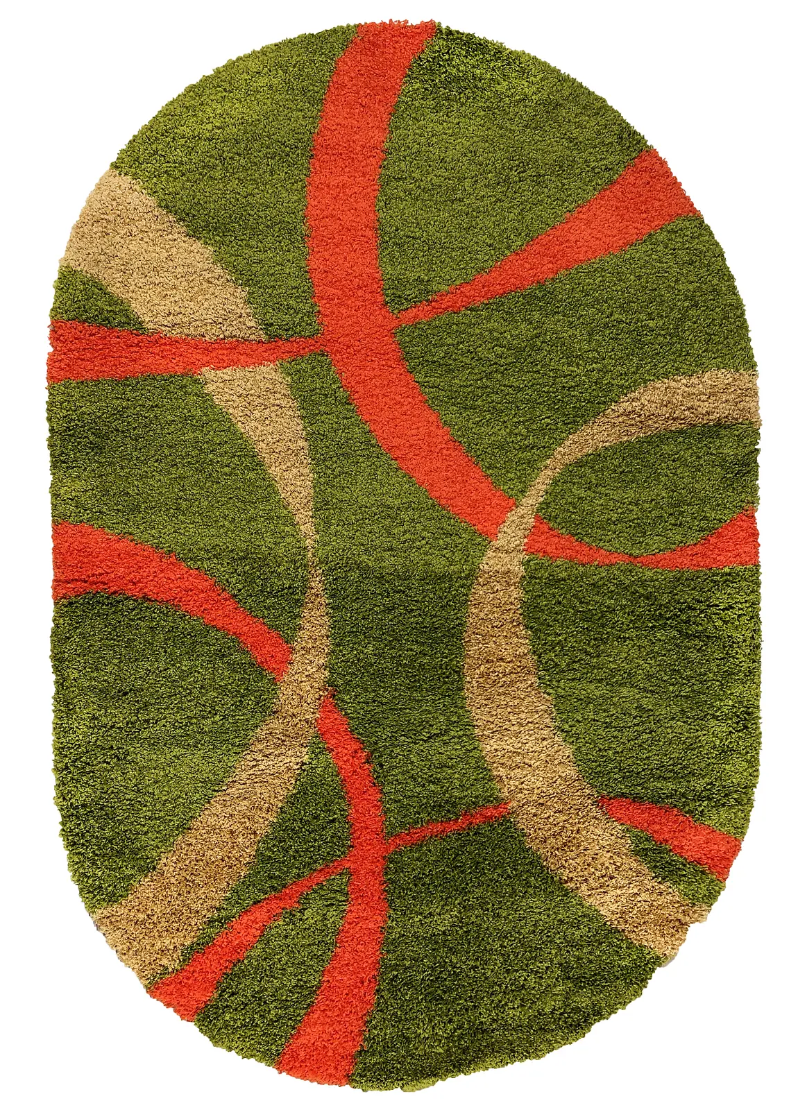 Пухнастий килим Plumis Lux Green 7368D