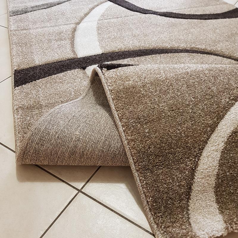 Килим з художньою стрижкою Tropica beige D508B