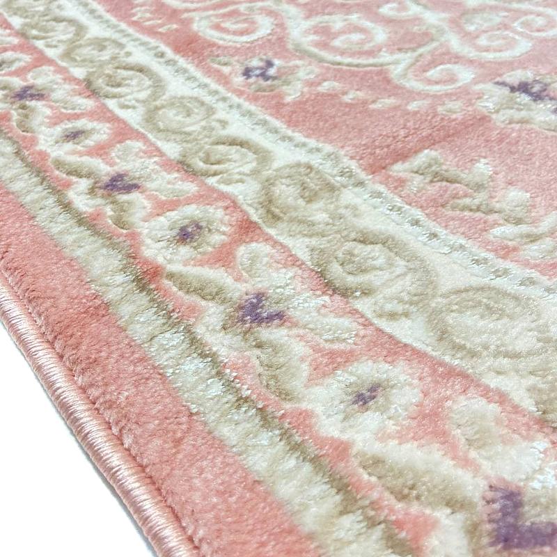 Класичний килим Flora PINK / PINK P658B