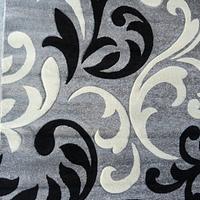 Килим з художньою стрижкою Curlex Gray 4397A