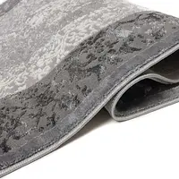 Килим з комбінованим ворсом и термоусадкой Glacia Gray 03977A