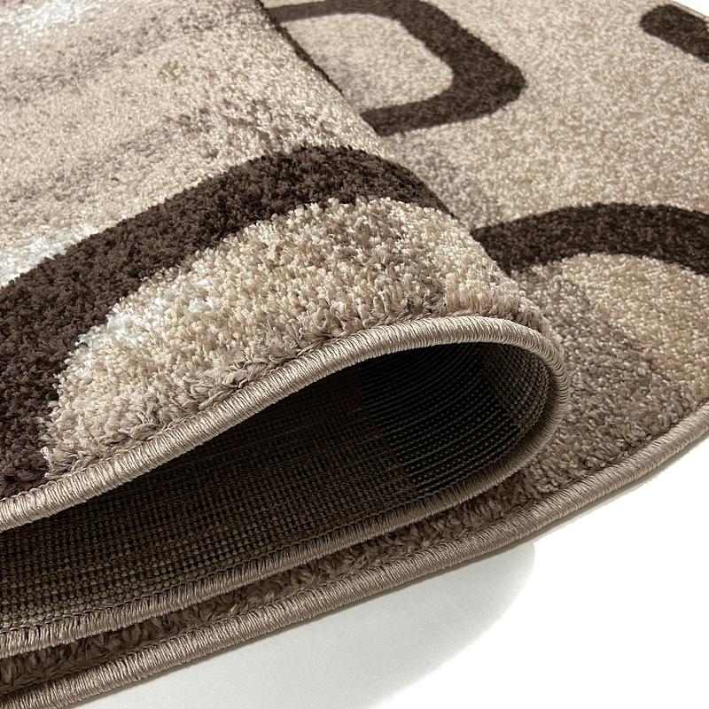 Килим фризе з невисоким ворсом Macio Beige 02574D