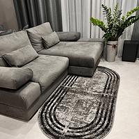 Килим фризе з невисоким ворсом Macio Gray 08559A