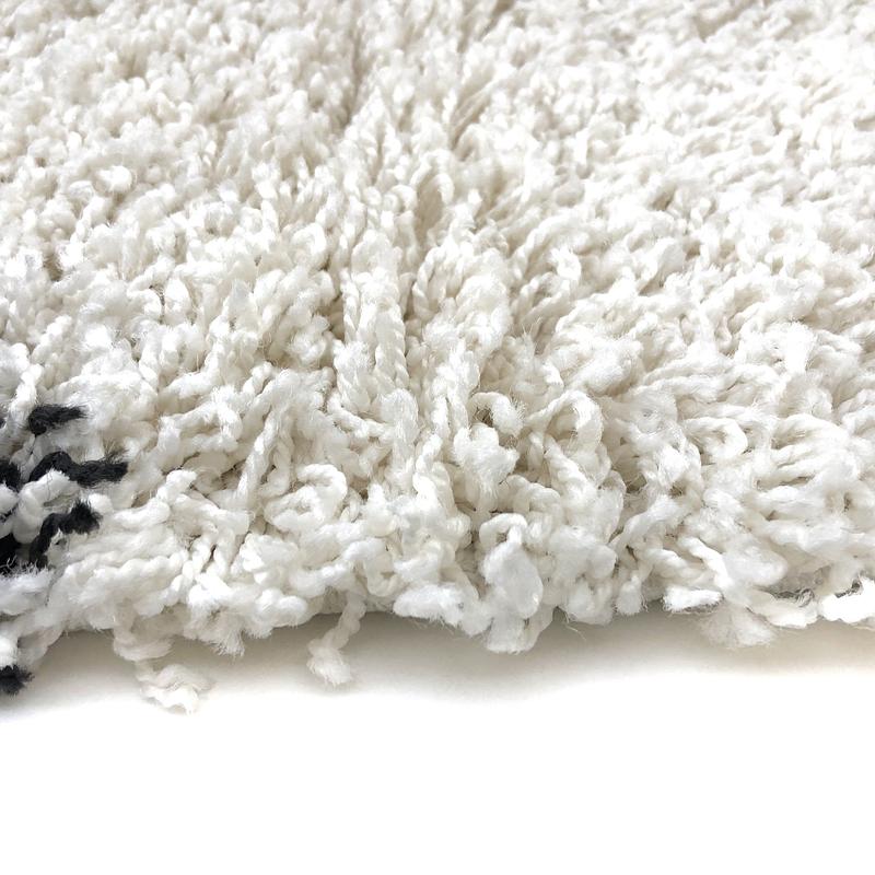 Пухнастий килим Plumis Lux WHITE 7368В