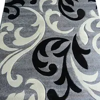 Килим з художньою стрижкою Curlex Gray 4397A