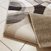 Килим з художньою стрижкою Tropica beige 3492B