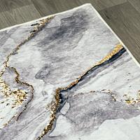 Універсальний килим на прогумованій основі Verda Stone Бело-чорний мармур Білий A140