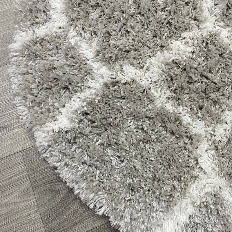Пухнастий килим Quietis Gray P543A