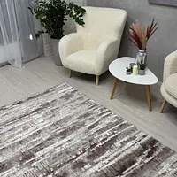 Килим з невисоким ворсом Vortex Бежевий з коричневим 2701B A.KAHVE / KREM