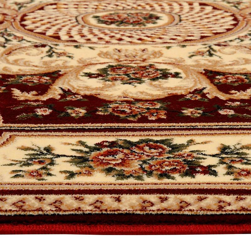 Килим фризе з невисоким ворсом Florea red червоний 531/110