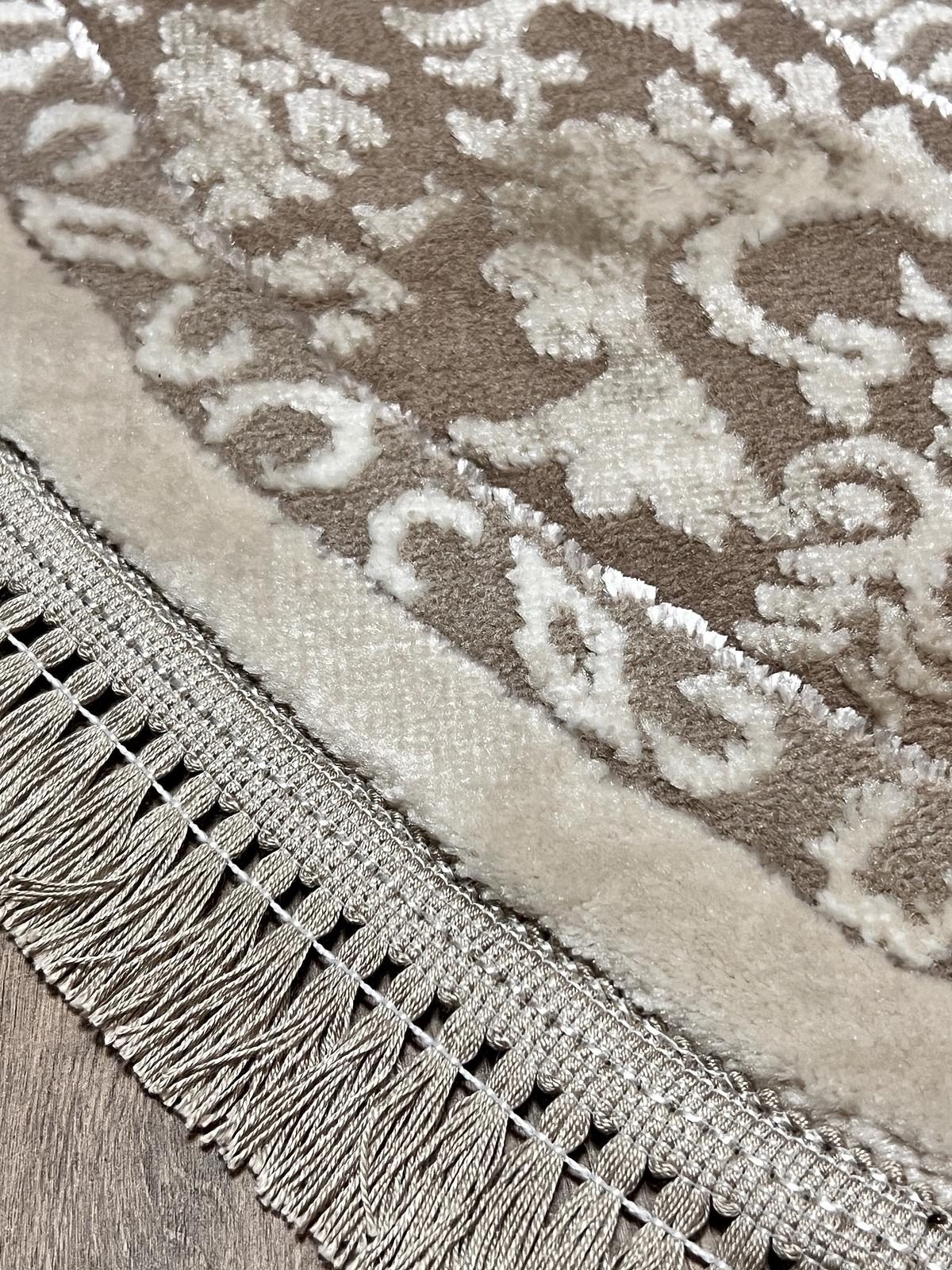 Килим з комбінованим ворсом и термоусадкой Glacia BEIGE 03977A
