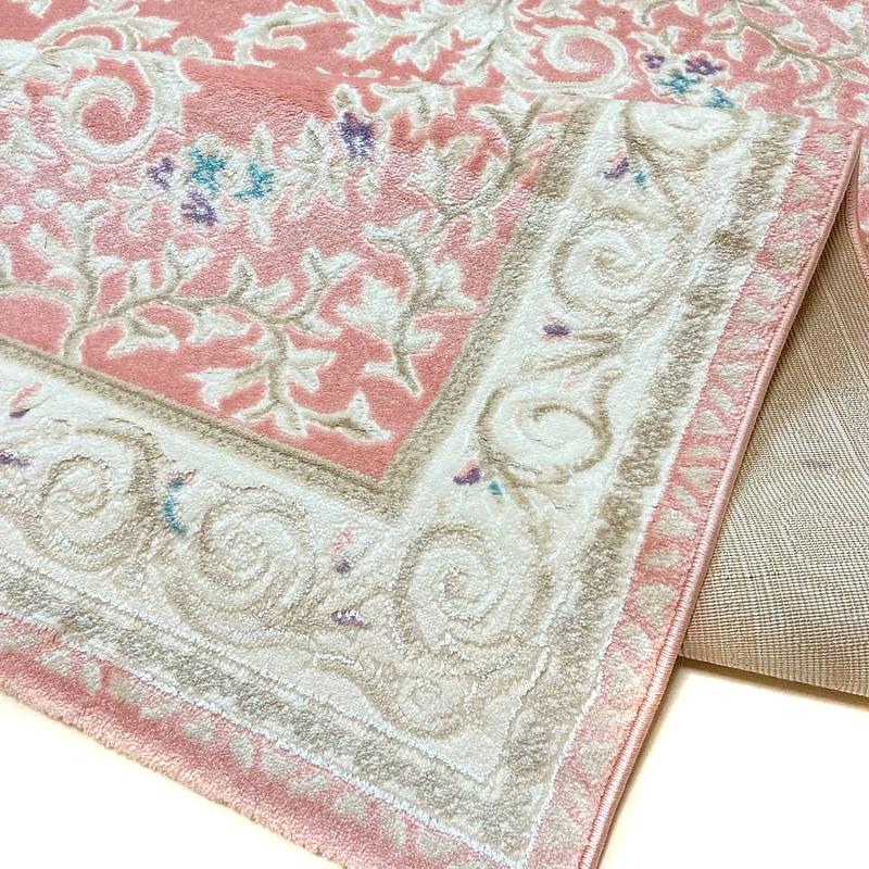 Класичний килим Flora PINK / PINK P659B