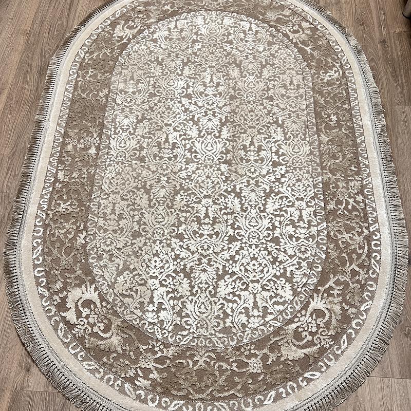 Килим з комбінованим ворсом и термоусадкой Glacia BEIGE 03977A