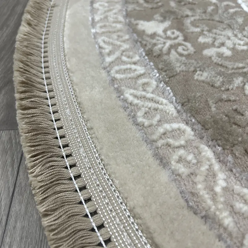 Килим з комбінованим ворсом и термоусадкой Glacia BEIGE 03977A