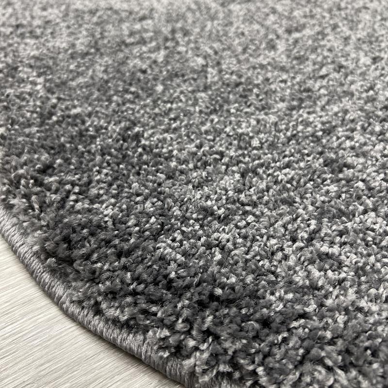 Пухнастий килим Plumeria dark gray 12500/60