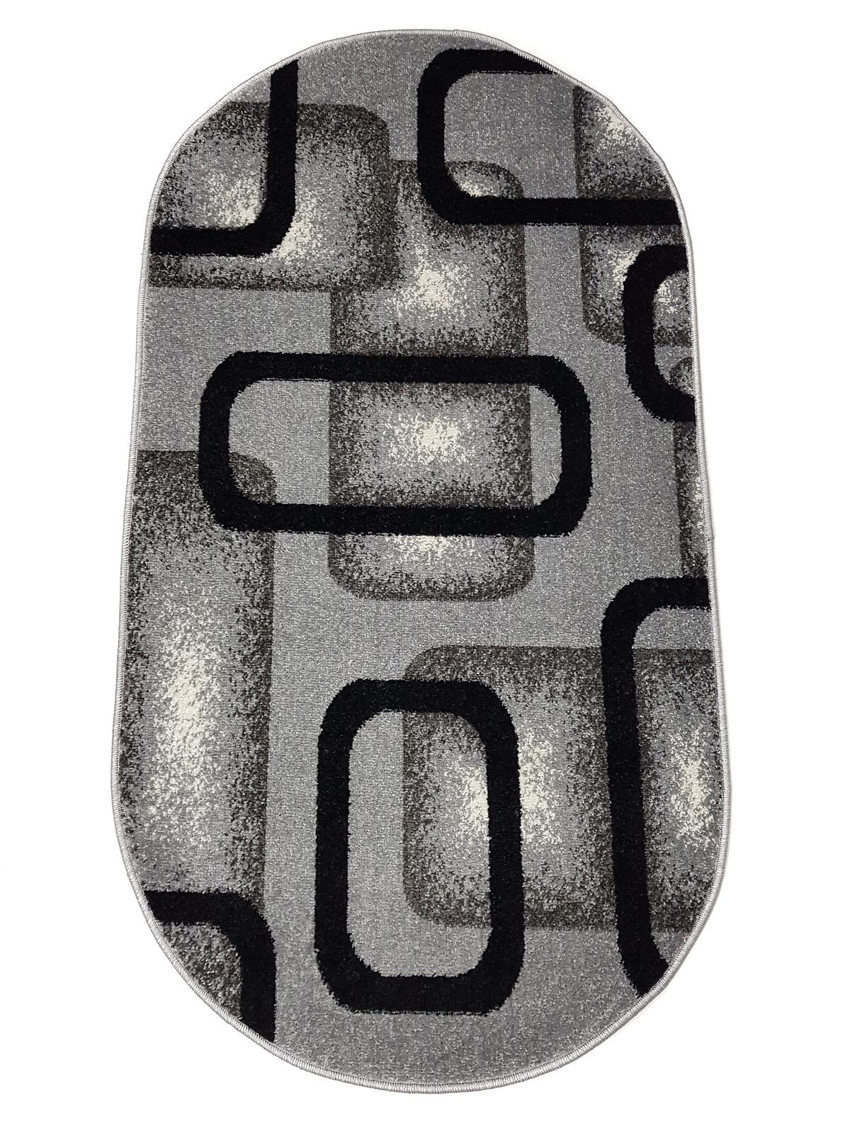 Килим фризе з невисоким ворсом Macio Gray 02574A