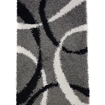 Пухнастий килим Plumis Lux Gray 7368A