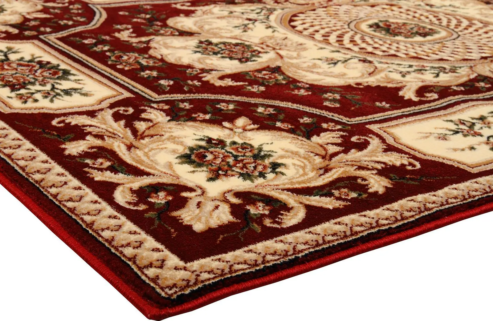 Килим фризе з невисоким ворсом Florea red червоний 531/110