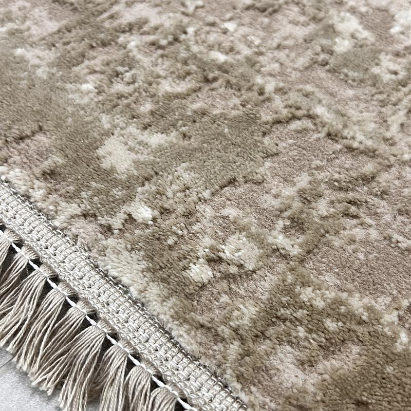 Килим з комбінованим ворсом и термоусадкой Glacia beige 03935A