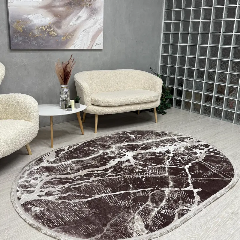 Килим з невисоким ворсом Vortex Коричневий 4640A A.KAHVE / KAHVE