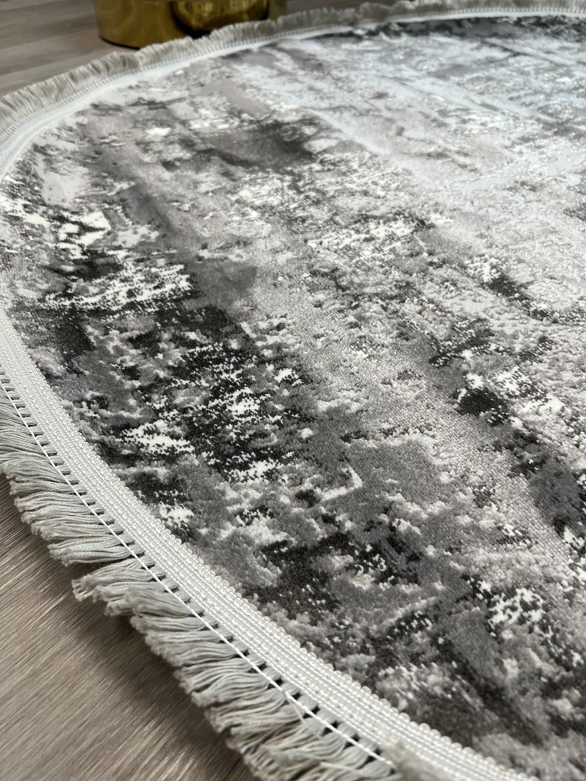 Килим з комбінованим ворсом и термоусадкой Glacia Gray 03935A