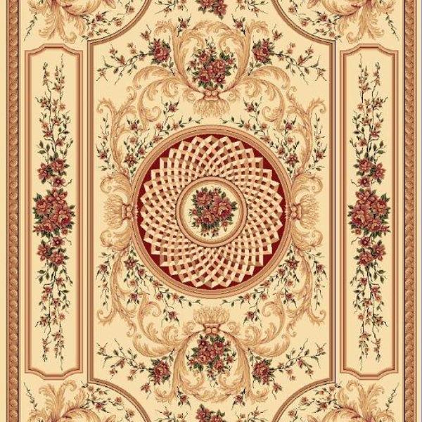 Килим хітсет з невисоким щільним ворсом Luxia Cream 5813A