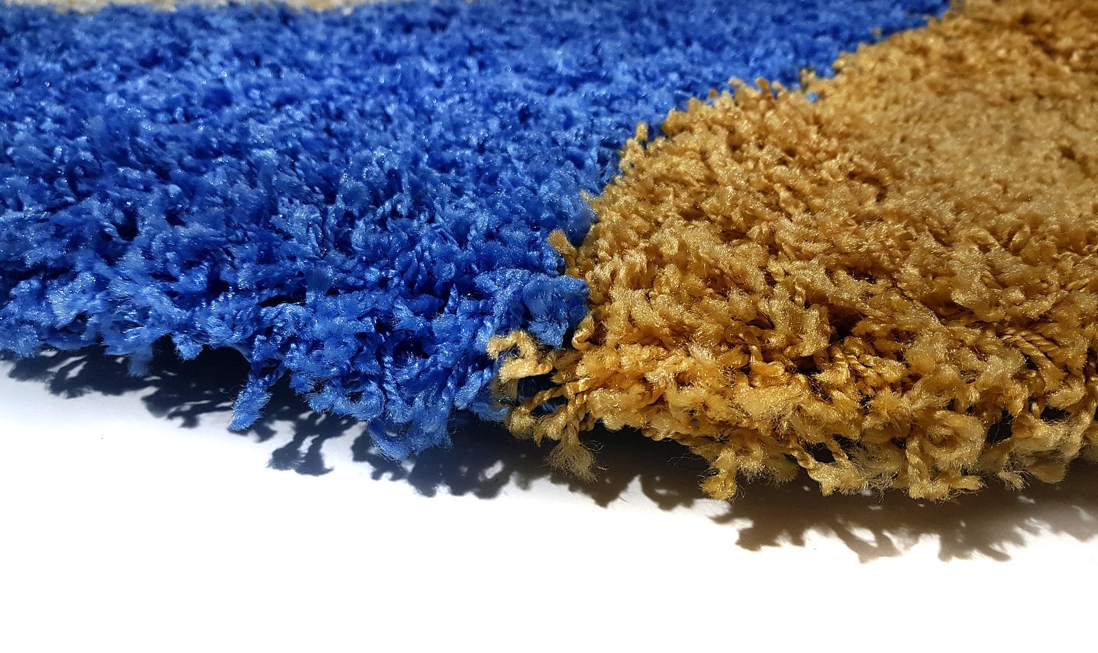 Пухнастий килим Plumis Lux BLUE 7368G