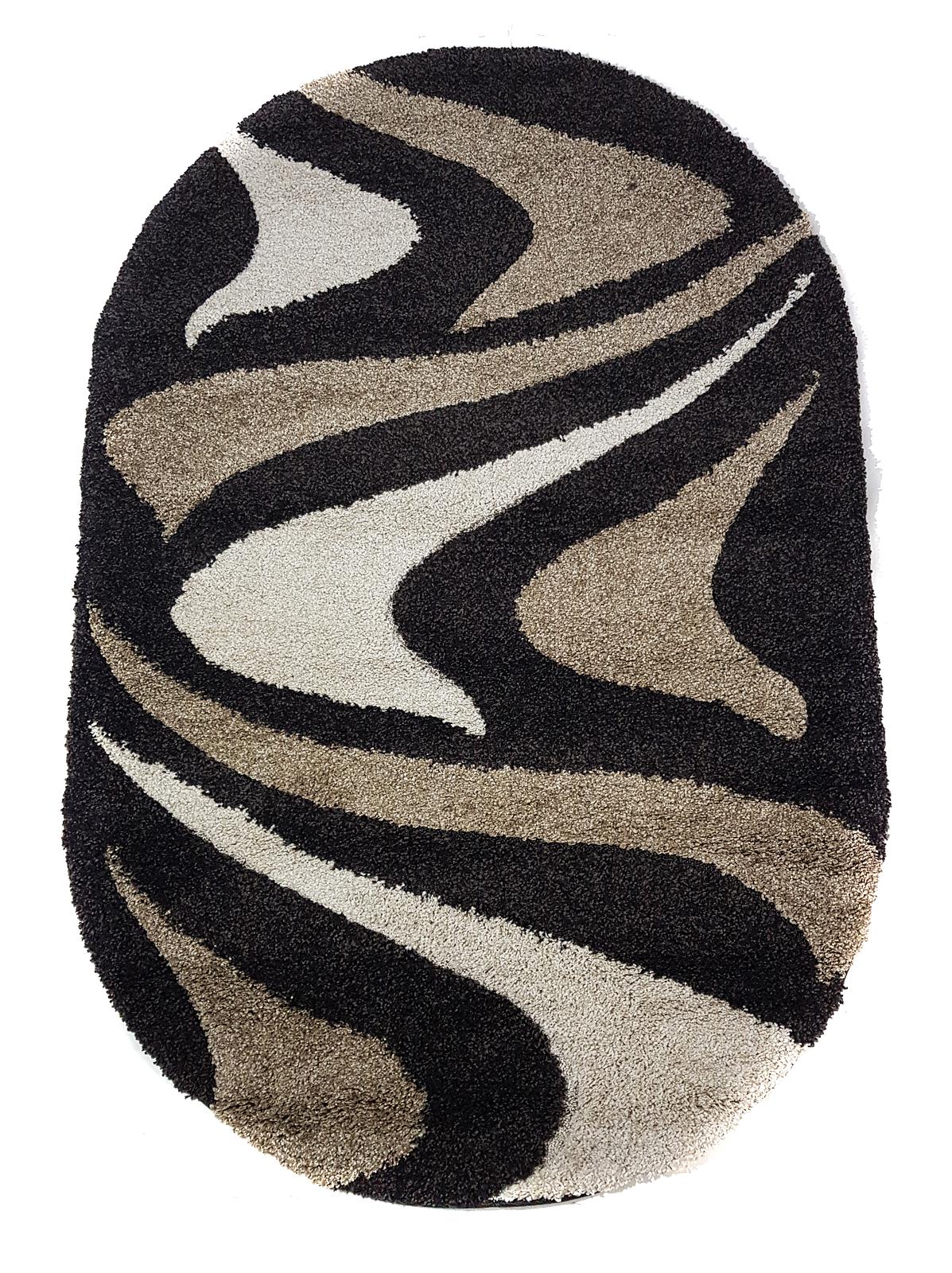 Ворсистий килимок Plush Loop DARK BROWN 8254A