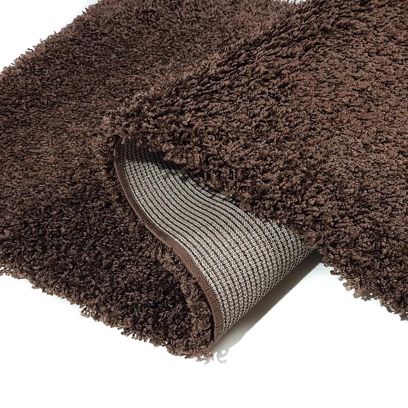 Пухнастий килим Plumis Lux DARK BROWN 6365A