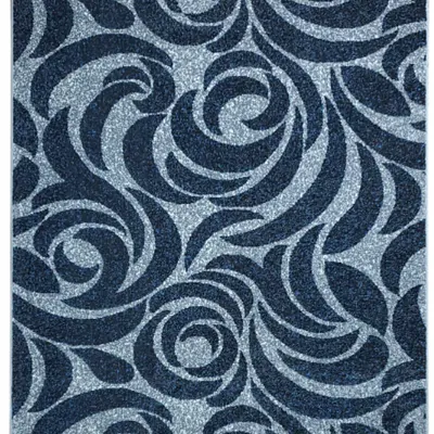 Килим фризе з невисоким ворсом Macio Gray/Blue 02575A