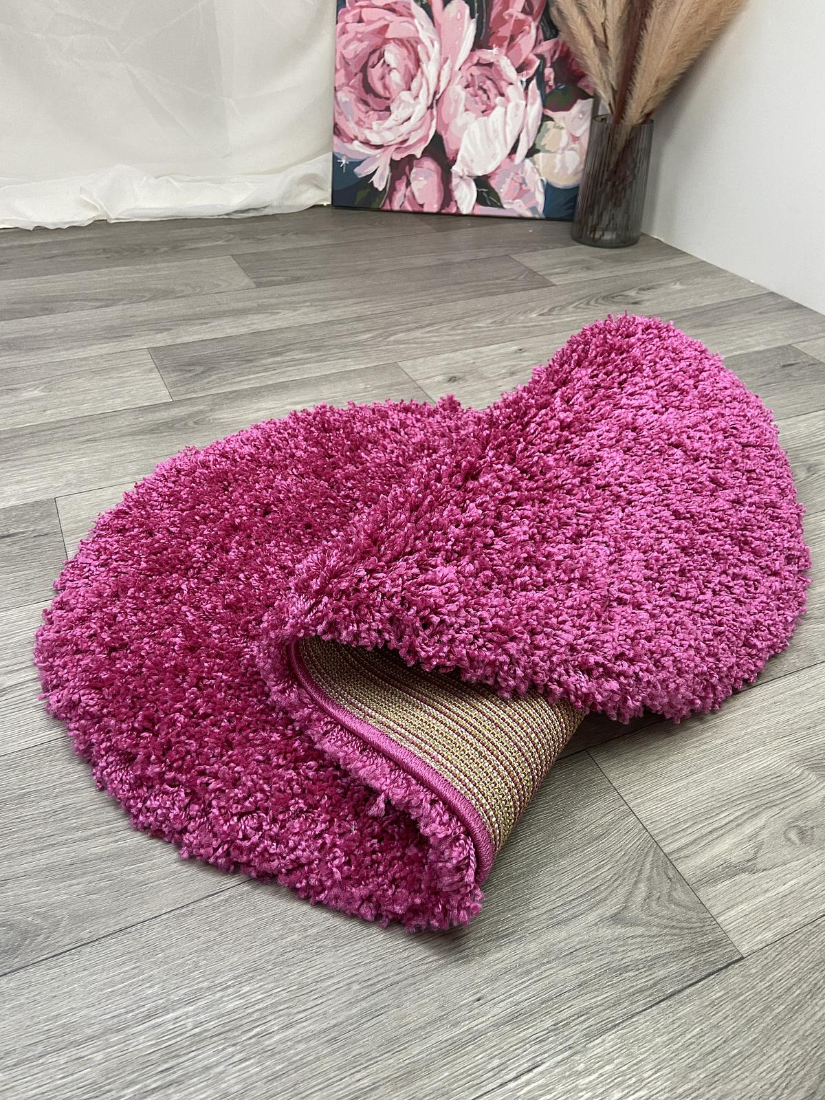 Пухнастий килим Plumis Lux PINK 6365A