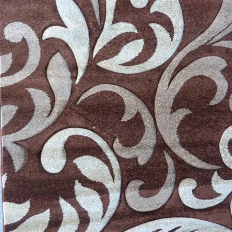 Килим з художньою стрижкою Curlex BROWN 4397A