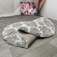 Пухнастий килим Quietis Gray P543A