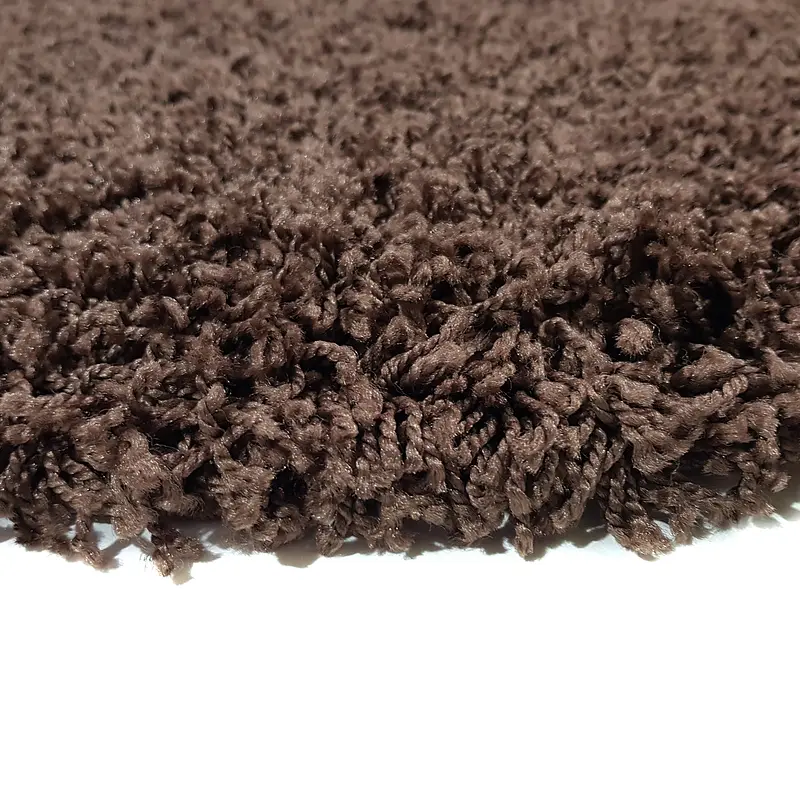 Пухнастий килим Plumis Lux DARK BROWN 6365A