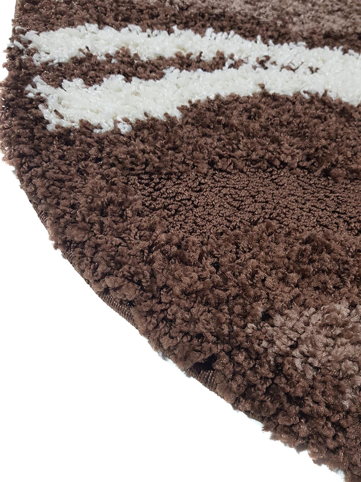 Ворсистий килимок Plush Loop DARK BROWN 8014A