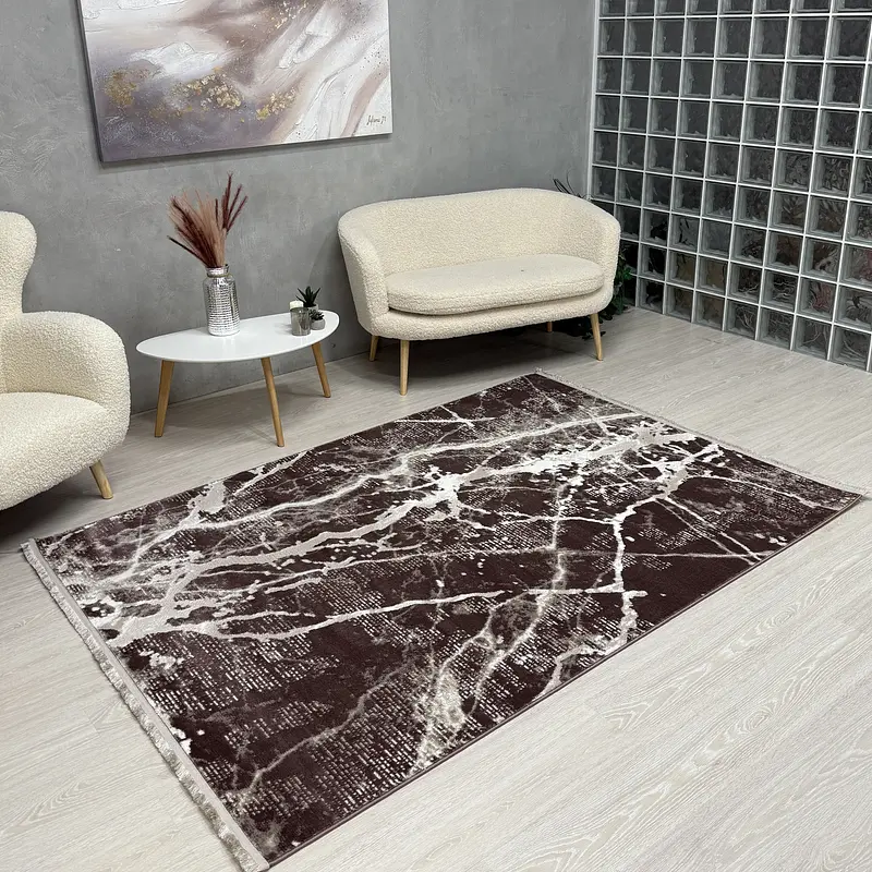 Килим з невисоким ворсом Vortex Коричневий 4640A A.KAHVE / KAHVE
