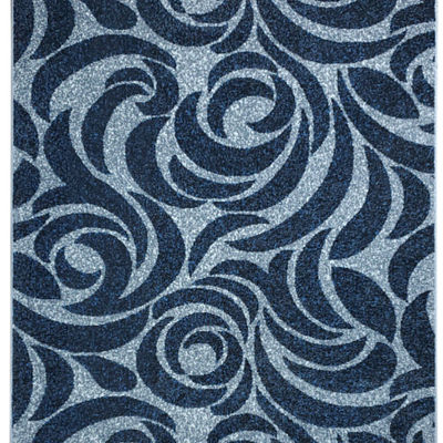 Килим фризе з невисоким ворсом Macio Gray/Blue 02575A