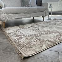 Килим з комбінованим ворсом и термоусадкой Glacia beige 08148A