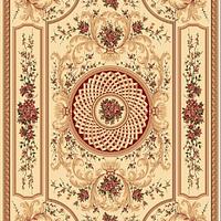 Килим хітсет з невисоким щільним ворсом Luxia Cream 5813A