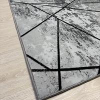 Килим з прогумованою основою Wovea Сірий 10384-6 gray