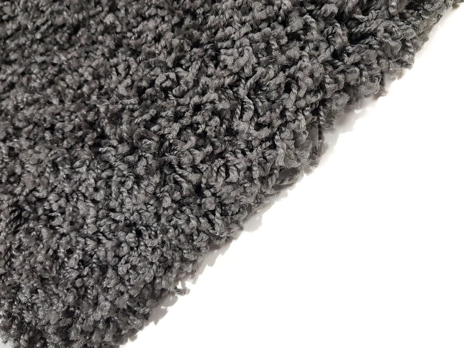 Пухнастий килим Plumis Lux Gray 6365A