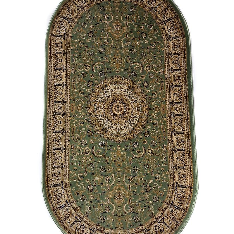 Класичний килим з поліестеру Argentum GREEN 6510A