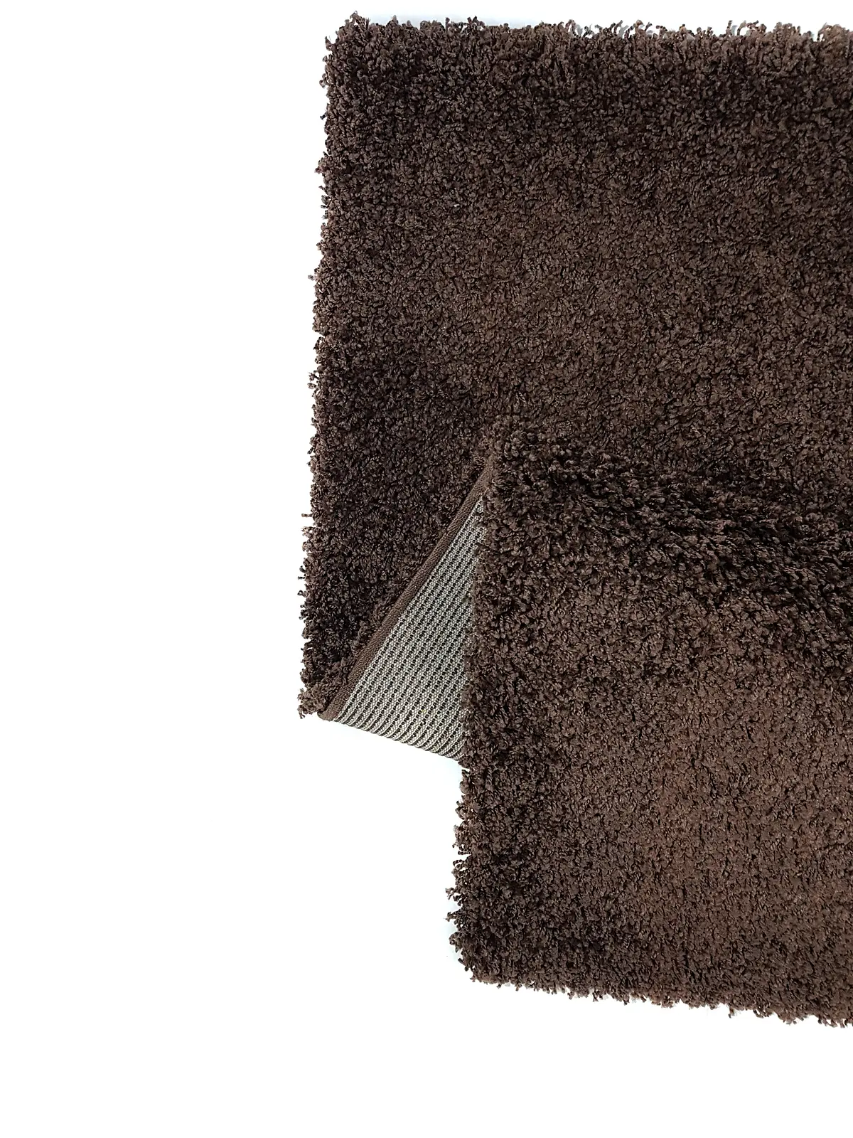 Пухнастий килим Plumis Lux DARK BROWN 6365A