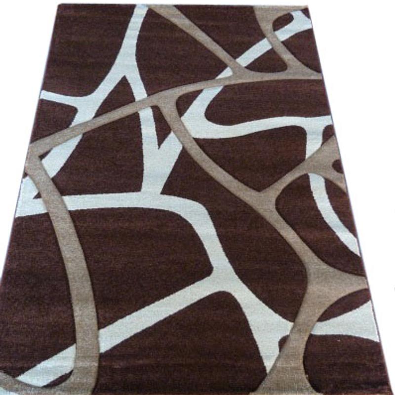 Килим з художньою стрижкою Curlex Brown 1694A