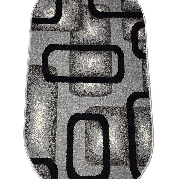 Килим фризе з невисоким ворсом Macio Gray 02574A