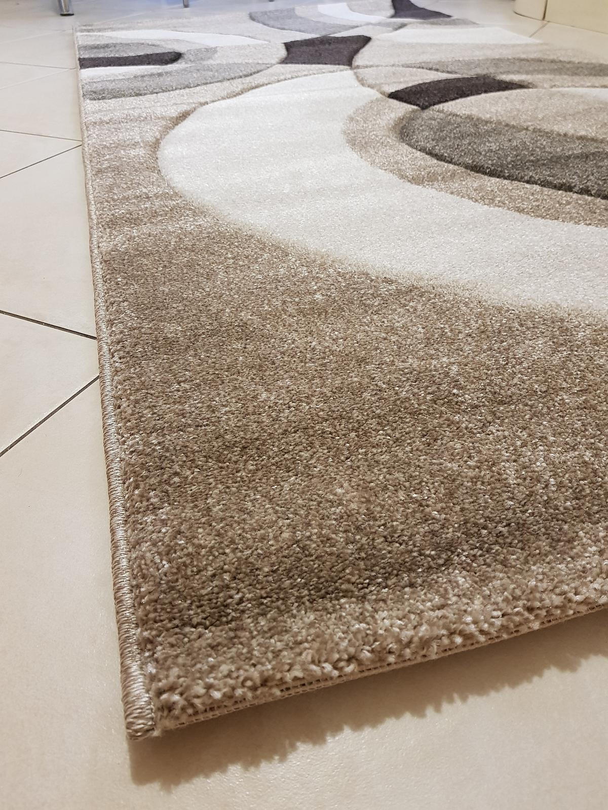 Килим з художньою стрижкою Tropica beige 3492B