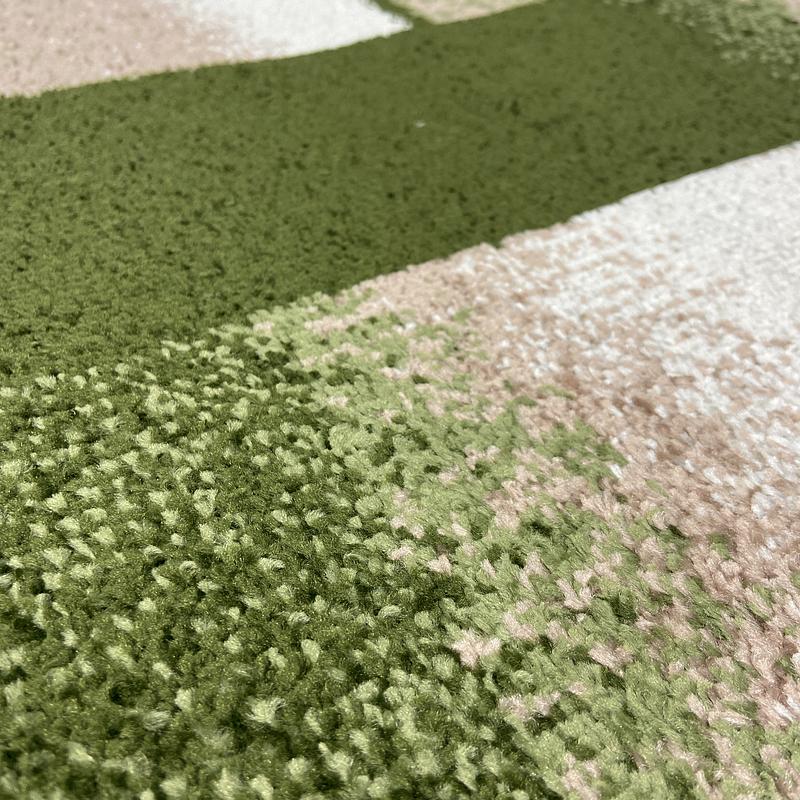 Килим фризе з невисоким ворсом Macio Beige\Green 02626A
