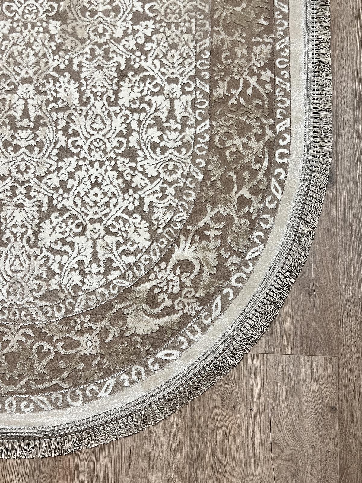 Килим з комбінованим ворсом и термоусадкой Glacia BEIGE 03977A